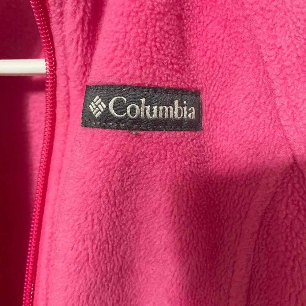 Columbia Kids Fleece‎ Jacket XXS Pink Zip Up Outerwear READ
